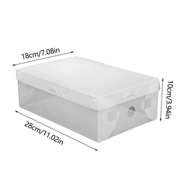 Shoe Storage Box, Stapelbar Design, Andningsbar Ventilation,20ST