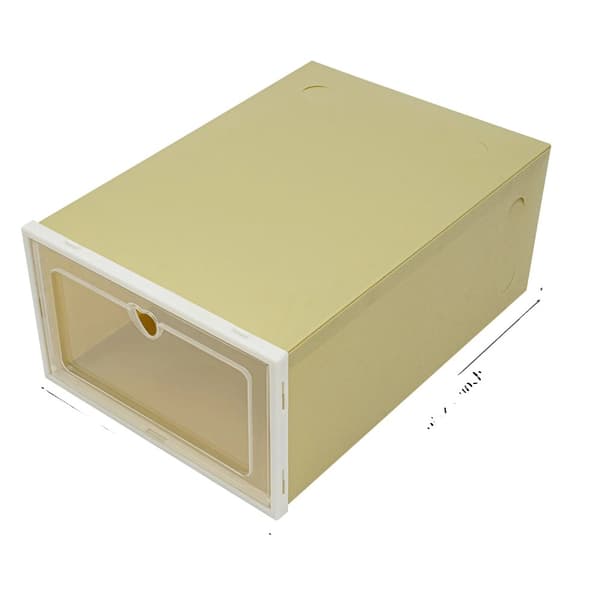 Skoæskeorganisator, Stabelbart Design, Holdbare Materialer,Gul