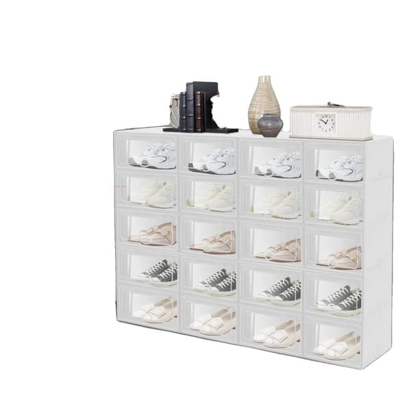 Skoorganisatör, Stapelbar Design, Hög Synlighet