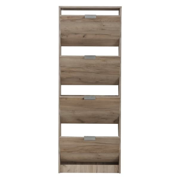 Sko Rack, 58x18x155 cm, Grå