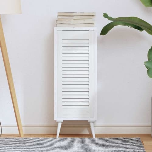 Skåpdörr lamell, design vit 69x29,5 cm