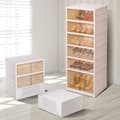 Miniatyrbillede 2 af 2: Sko Rack, Plast Foldbar Type, 6 Lag, 6 Rum,HVID