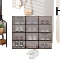 Miniatyrbild 1 av 4: Skoförvaringslådor, stapelbar design, klart akrylmaterial