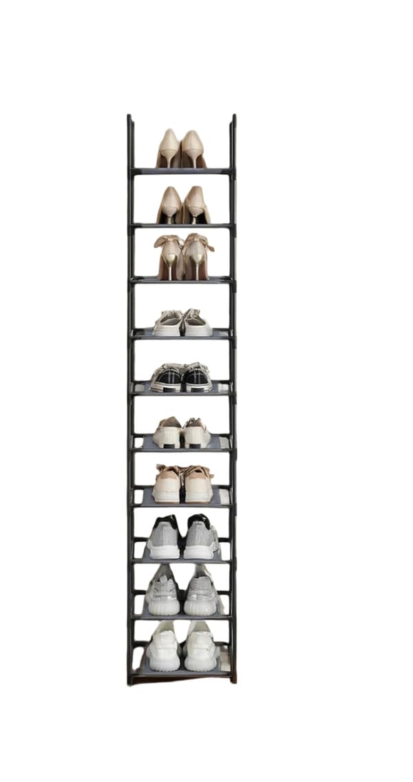 Rootz 10 Level Shoe Rack - Shoe Storage - Footwear Organizer - Space Saving - 33cm x 33 cm x 173 cm