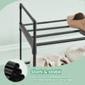 Miniatyrbild 3 av 5: Rootz 2 Level Shoe Shelf - Metal Shoe Stand - Shoe Storage - Easy Assembly - 92 cm x 30cm x 33 cm