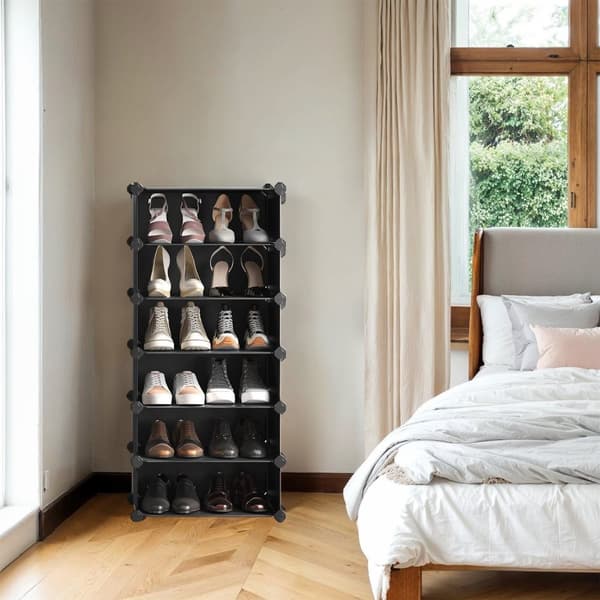 Rootz 10 -niveau sko rack - plug -in hylde - hyldesystem - stabil og holdbar - 43 cm x 31 cm x 173 cm