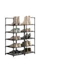 Miniatyrbillede 1 af 5: ROOTZ 10 Level Shoe Rack - Skoopbevaring - Fodtøjsarrangør - Metalrør - Rumbesparende - 33 x 33 x 173 cm