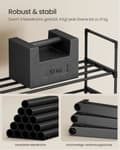 Miniatyrbild 5 av 6: Rootz 4 Level Shoe Shelf - Shoe Rack - Shoe Organizer - Håll 25-30 par - Metallrör - Plastanslutningar - 30 cm x 117 cm x 75 cm