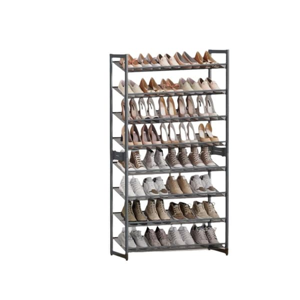 Rootz 8 Trin skohylde - skoarrangør - Stabelbar skoopbevaring - jern - 92,5 cm x 30,7 cm x 163,5 cm