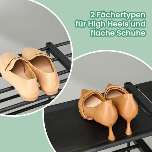 Rootz 8 Level Shoe Rack - Shoe Shelf - Storage Organizer - Space Saver - 29,5 cm x 171,1 cm x 157,6 cm