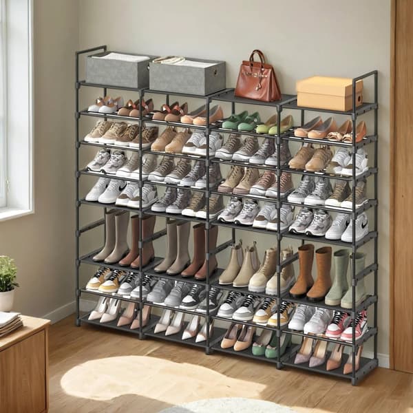 Rootz 8 Level Shoe Rack - Shoe Shelf - Storage Organizer - Space Saver - 29,5 cm x 171,1 cm x 157,6 cm