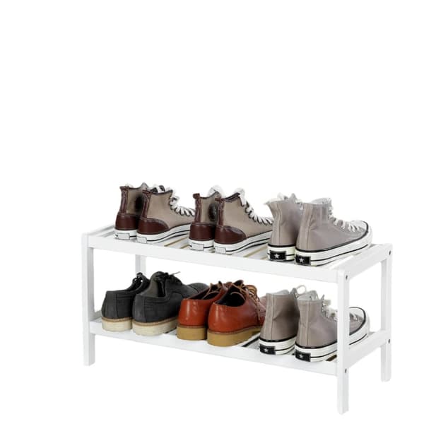 Rootz Bamboo Shoe Shelf - Shoe Organizer - Lagringsställ - Idealisk för sneakers & stövlar - 70 cm x 26 cm x 33 cm
