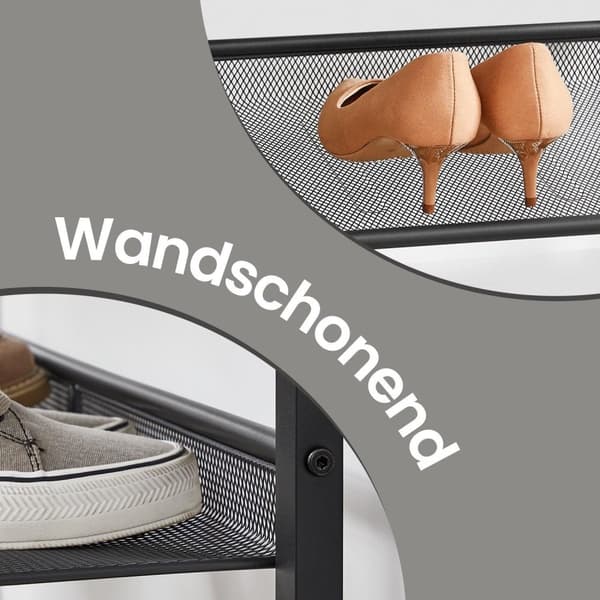 Rootz Schuhregal - Skohylde - 5 -lags skostativ - Rumbesparende opbevaring - 75 cm x 30 cm x 93 cm