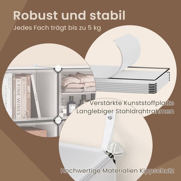 Rootz Schuhregal -kenkäkaappi - kenkävarasto - kenkäteline - kestävä ja tilaa säästävä - 32 x 124,4 x 124,6 cm