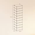 Miniatyrbild 6 av 6: Rootz Shoe Organizer Shelf System - Rack - Lagringsenhet - Stabil och hållbar - 43 cm x 31 cm x 173 cm eller 83 cm x 31 cm x 88 cm