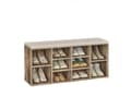 Miniatyrbillede 1 af 5: Rootz Shoe Bench - Skohylde - Indgangssæder - Organiser sko - 30,1 cm x 104,1 cm x 48,1 cm - Kamelbrun linnimitet