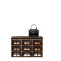 Pikkukuva 1 / 6: Rootz -kenkäpenkki säilytystilassa - kengän hylly istuimella - kengän järjestäjä - Vintage Brown - 30,4 cm x 78,6 cm x 48,1 cm