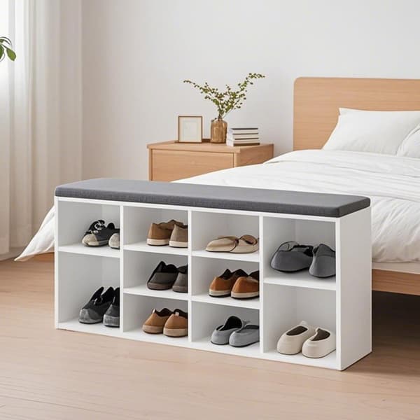Rootz Shoe Bench - Kengän hylly - Syömätavan järjestäjä - Avaruusoptimointi - 104 cm x 30cm x 48cm