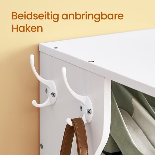 Rootz Schuhregal - smal stående hylla - Space -Saving Shoe Storage - 7 nivåer - 30 x 26,4 x 110,4 cm