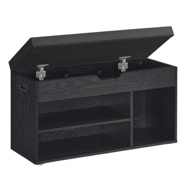 Rootz -kenkäpenkki säilytystilassa - Entryway -penkki - kenkäjärjestäjä - hyvin pehmustettu - 3 avointa osastoa - 30x80x44cm