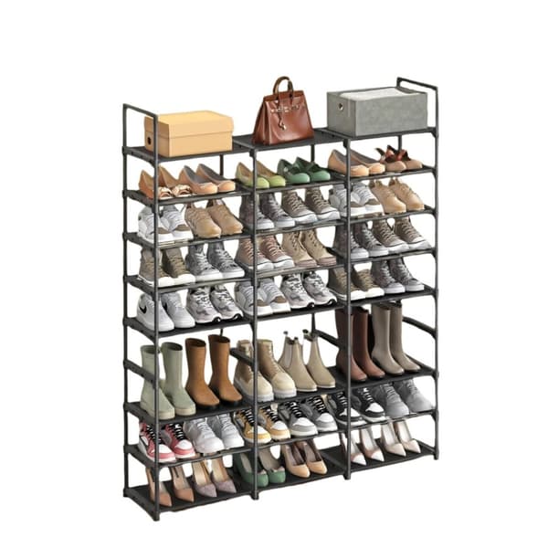 Rootz Shoe Shelf - Shoe Rack - 8 -niveau arrangør - Justerbar opbevaring - Rumbesparelse - 29,5 x 129 x 157,6 cm