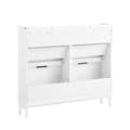 Pikkukuva 4 / 11: SoBuy Kenkäkaappi 4 ovea | Tilaa 8-12 kenkäparia – Käytävään ja makuuhuoneeseen 100x19x90cm FSR197-W