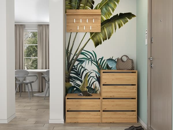 SKOSKAB SKO MODO X2 DOBBELT 4 HYLDER ARTISAN EGEHUS TIL HJEMMEKONTOR