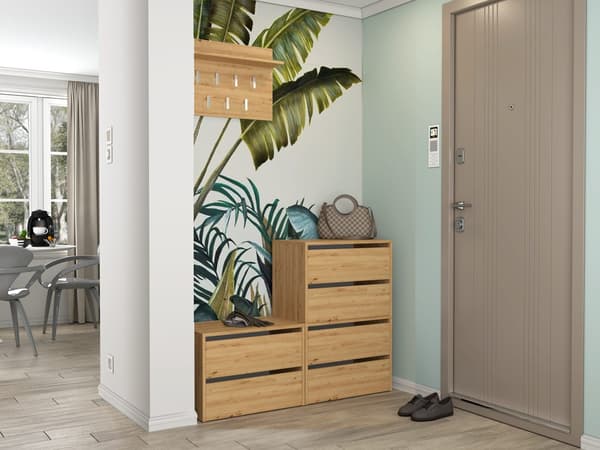 SKOSKAB SKO MODO X2 DOBBELT 4 HYLDER ARTISAN EGEHUS TIL HJEMMEKONTOR