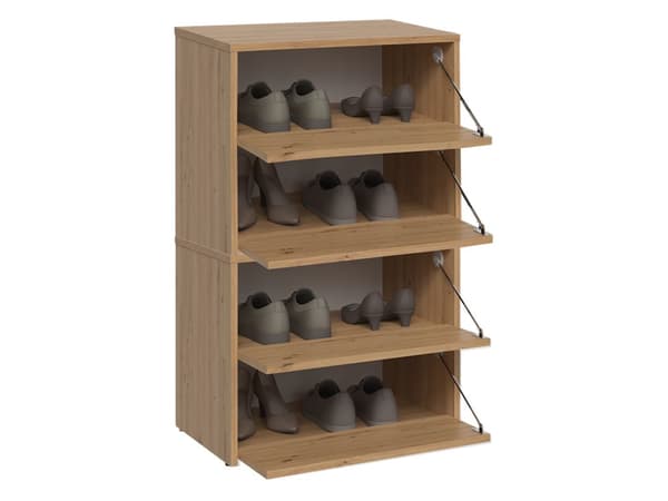 SKOSKAB SKO MODO X2 DOBBELT 4 HYLDER ARTISAN EGEHUS TIL HJEMMEKONTOR