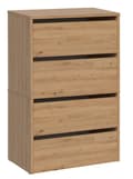 Miniatyrbillede 1 af 6: SKOSKAB SKO MODO X2 DOBBELT 4 HYLDER ARTISAN EGEHUS TIL HJEMMEKONTOR