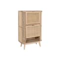 Miniatyrbillede 1 af 7: Skostativ Home ESPRIT Gylden Natur Spanskrør Gran Tropisk 70 x 29 x 115 cm