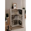 Miniatyrbillede 6 af 6: Skostativ Finori  Hvid 100 x 110 x 34 cm