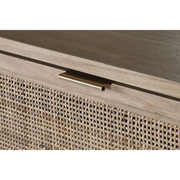 Skoställ Home ESPRIT Naturell Tropiskt 76 x 29 x 100 cm