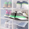 Miniatyrbillede 2 af 5: Stackable shoe box Max Home Hvid 6 enheder polypropylen ABS 23 x 14,5 x 33,5 cm