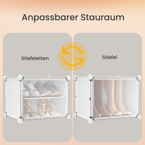 ROOTZ 10 COMMENT SHOE SHAP - SHOE CABINET - SHOE ORGANSIERER - ABS & PP Plastic - Steel Frame - 32x82x152cm - Rumbesparende løsning