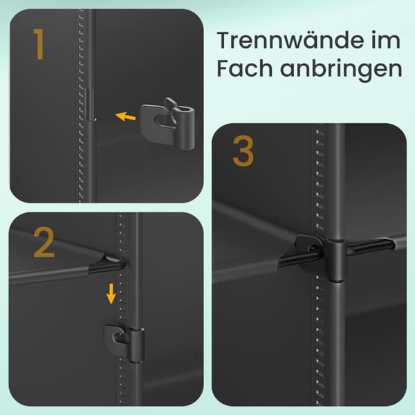 ROOTZ SHOE SHEM 10 COMMENT KABINET - Opbevaringsarrangør - Sko rack - Holdbar ABS & PP - 30x40x30cm rum. - 32x82x152cm samlet
