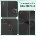 Miniatyrbillede 5 af 6: ROOTZ SHOE SHEM 10 COMMENT KABINET - Opbevaringsarrangør - Sko rack - Holdbar ABS & PP - 30x40x30cm rum. - 32x82x152cm samlet