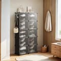 Miniatyrbillede 2 af 6: ROOTZ SHOE SHEM 10 COMMENT KABINET - Opbevaringsarrangør - Sko rack - Holdbar ABS & PP - 30x40x30cm rum. - 32x82x152cm samlet