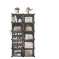 Miniatyrbillede 1 af 6: ROOTZ SHOE SHEM 10 COMMENT KABINET - Opbevaringsarrangør - Sko rack - Holdbar ABS & PP - 30x40x30cm rum. - 32x82x152cm samlet