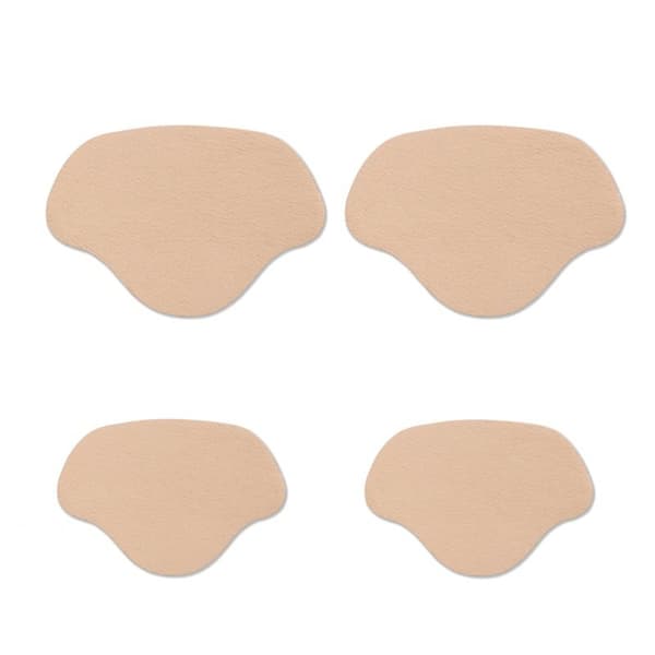 INF 4-paks skoreparasjonslapper selvklebende anti-slitasje Beige