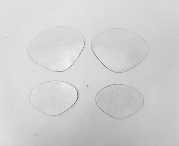 INF Skoreparasjonslapper, 4 lapper (2 store, 2 små)