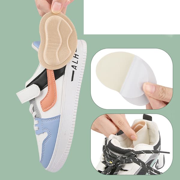 INF Anti-friktionshælpinder (2 par beige + 2 par sorte)
