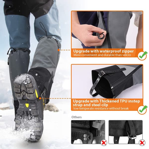 INF 2-pack vandringsdamasker - Vattentäta gaiters för vandring