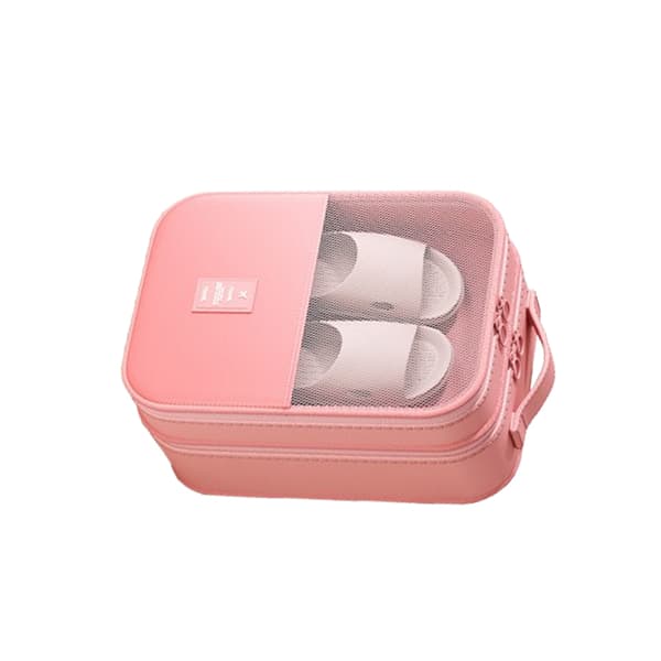 INF Stor skobag i twill [passer til størrelse 36-42] Rosa