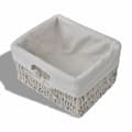 Miniatyrbilde 7 av 8: vidaXL Vegghylle hvit 60x23,5x33 cm keisertre
