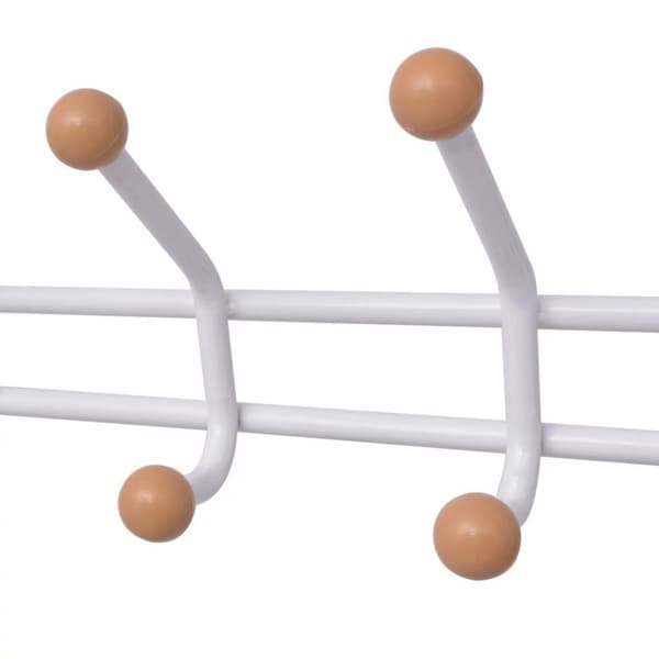 vidaXL knagerække med skoopbevaring 68x32x182,5 cm hvid