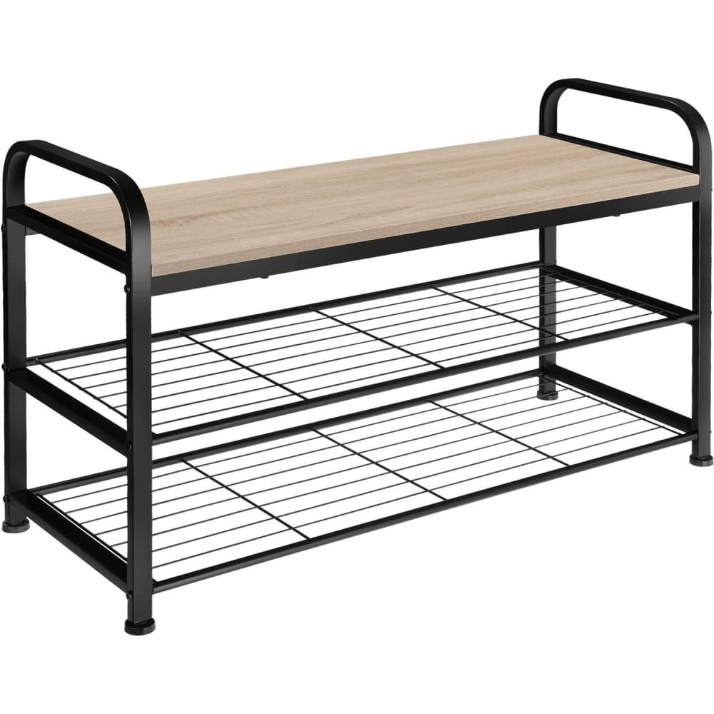 Skoställ Southampton - Industriellt lätt trä, ek Sonoma