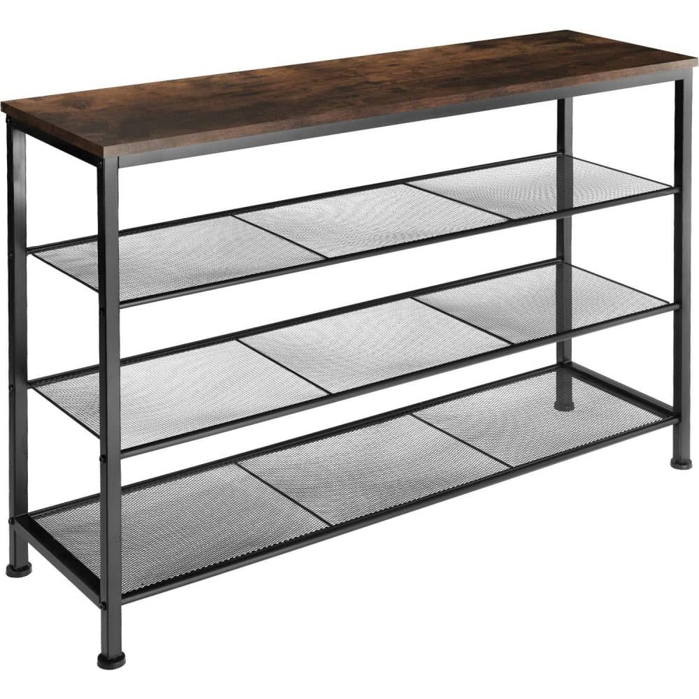 Skoställ Portsmouth - Industriellt mörkt trä