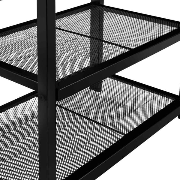 Skoreol Taunton 80x30x45,5cm - Industrielt mørkt træ, rustikt