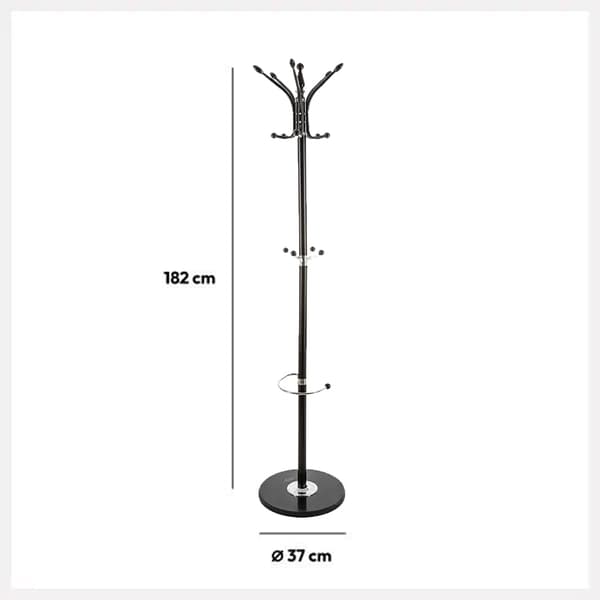 Klesstativ med paraplyholdere - metall